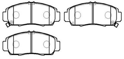 Комплект тормозных колодок, дисковый тормоз HSB GOLD HP9233 для HONDA (GAC) ODYSSEY