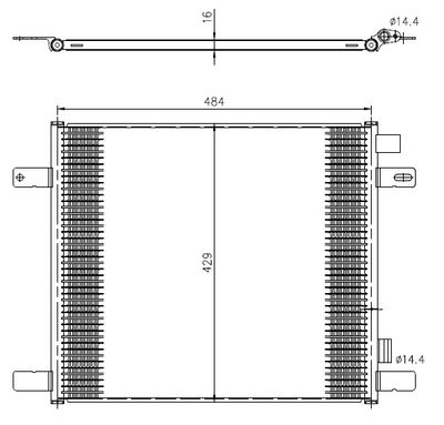 Kondensor, klimatanläggning NRF 350505