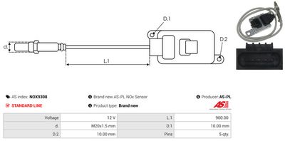 SENZOR NOX INJECTIE ADITIV AS-PL NOX9308 2