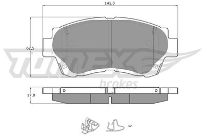 Bremsbelagsatz, Scheibenbremse