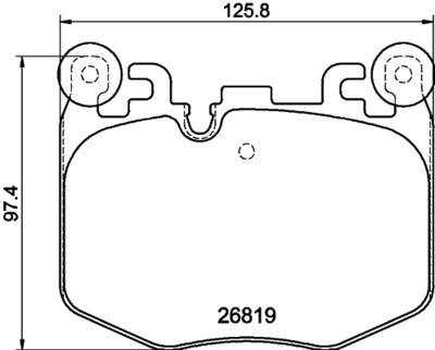комплект спирачно феродо, дискови спирачки MINTEX MDB4382