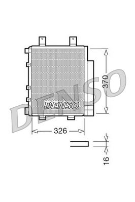 DENSO DCN35003 Радиатор кондиционера  для DAIHATSU  (Дайхатсу Тревис)