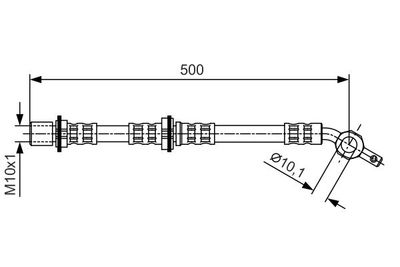 Тормозной шланг BOSCH 1 987 476 723 для TOYOTA STARLET