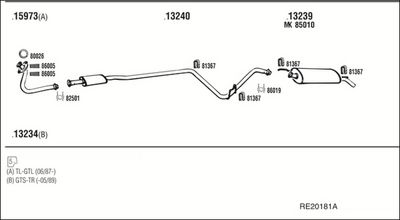 SISTEM DE ESAPAMENT WALKER RE20181A