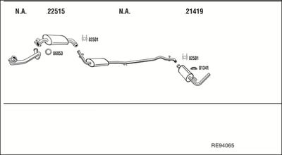 Układ wydechowy WALKER RE94065