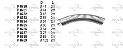 FENNO Flexibele slang, uitlaatsysteem (P8783)