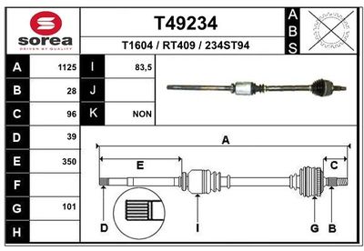 ANTRIEBSWELLE EAI T49234