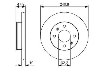 Brake Disc 0 986 479 S18