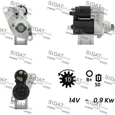 Стартер SIDAT S12BH0176A2 для VW FOX