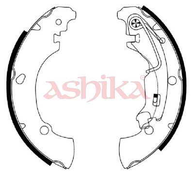 комплект спирачна челюст ASHIKA 55-00-0210