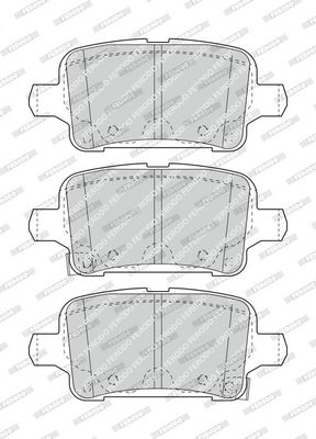 BREMSBELAGSATZ SCHEIBENBREMSE FERODO FDB4938 1