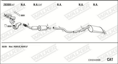 Изпускателна система WALKER CIH24499B