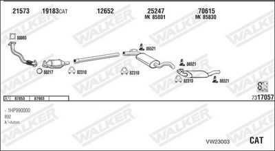 Изпускателна система WALKER VW23003