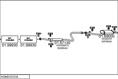SISTEM DE ESAPAMENT MTS HOND72727A004257