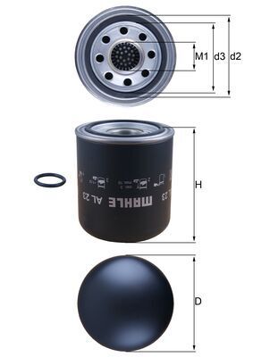 Air Dryer Cartridge, compressed-air system AL 23