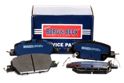 комплект спирачно феродо, дискови спирачки BORG & BECK BBP2834