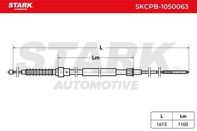 жило, ръчна спирачка STARK SKCPB-1050063