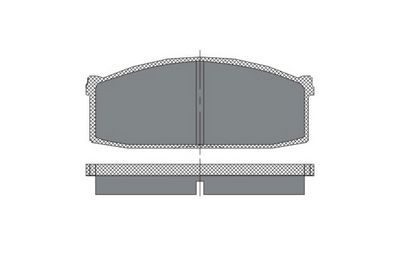 комплект спирачно феродо, дискови спирачки SCT - MANNOL SP 112 PR