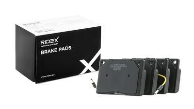комплект спирачно феродо, дискови спирачки RIDEX 402B1001
