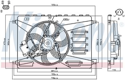 VENTILATOR RADIATOR NISSENS 85640 6
