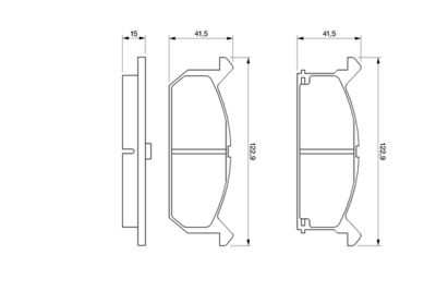 BREMSBELAGSATZ SCHEIBENBREMSE