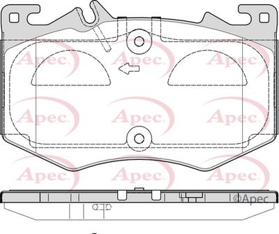 Brake Pad Set APEC PAD2358