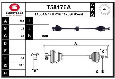 ANTRIEBSWELLE EAI T58176A