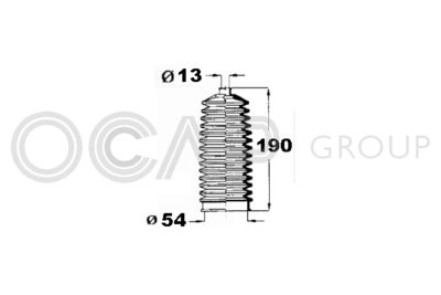 OCAP 1211383 Пыльник рулевой рейки  для FIAT STRADA (Фиат Страда)