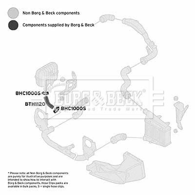 Charge Air Hose Borg & Beck BTH1120