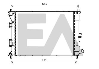 Радиатор, охлаждение двигателя EACLIMA 31R28107 для HYUNDAI ELANTRA