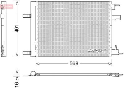 Condenser, air conditioning DCN20008