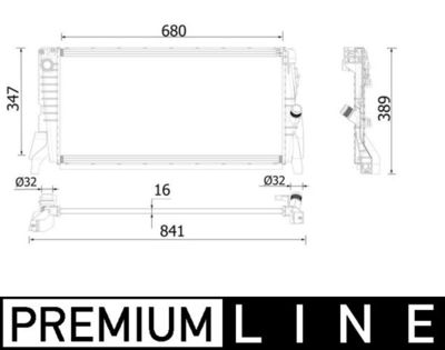 Radiateur - CR2317000P - MAHLE