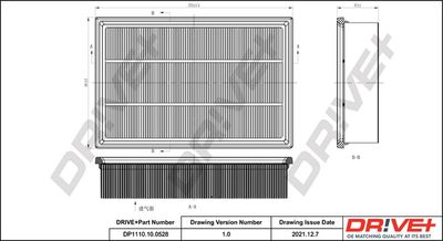 Dr!ve+ DP1110.10.0528 Воздушный фильтр  для LAND ROVER FREELANDER 2 (L359) 2.2 TD4 4x4
