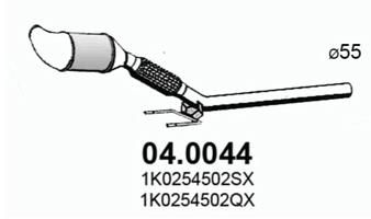 ASSO 04.0044 Каталізатор для SMART (Смарт)