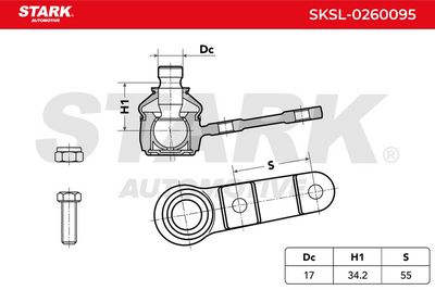 Шарнири STARK SKSL-0260095