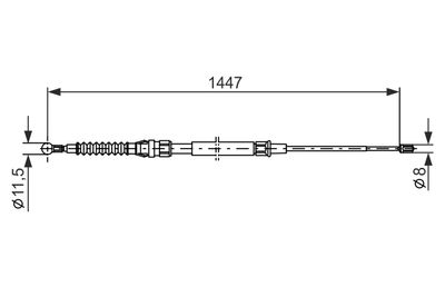 Cable Pull, parking brake 1 987 477 958