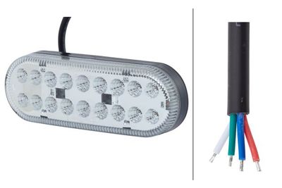 Achterlicht Links/Rechts (LED, 12/24V, met indicator, met stoplicht, parkeerlicht)