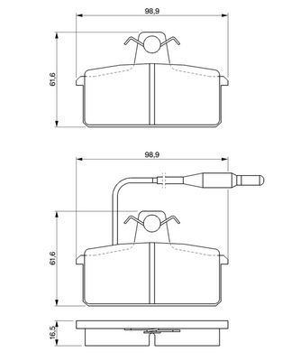 BREMSBELAGSATZ SCHEIBENBREMSE