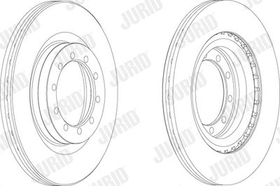 Тормозной диск JURID 569101J для RENAULT MASCOTT