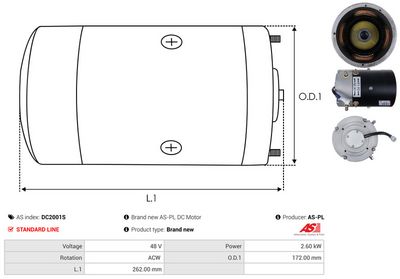 MOTOR ELECTRIC AS-PL DC2001S 3