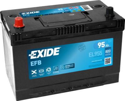 Стартерная аккумуляторная батарея EXIDE EL955 для ISUZU D-MAX