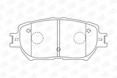 BREMSBELAGSATZ SCHEIBENBREMSE CHAMPION 572553CH 1