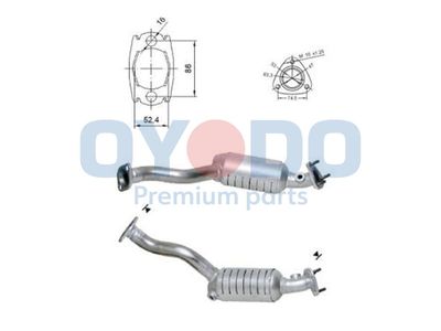 Катализатор Oyodo 10N0011-OYO для HONDA JAZZ