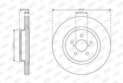 BREMSSCHEIBE JURID 563624JC 1