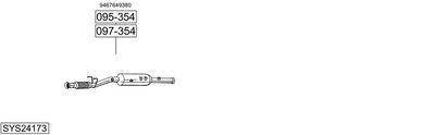 SISTEM DE ESAPAMENT BOSAL SYS24173
