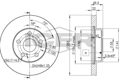 спирачен диск ICER 78BD4413-2