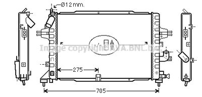 AVA QUALITY COOLING OL2364 Радиатор охлаждения двигателя для OPEL ASTRA H CLASSIC седан (A04)