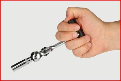 Ks Tools - Mini račňa s výkyvnou hlavou a T-rukoväťou 72zubov 1/4"