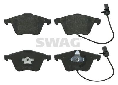 комплект спирачно феродо, дискови спирачки SWAG 30 91 6586