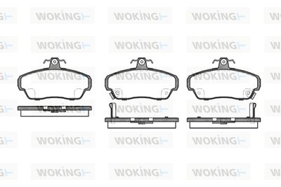 Комплект тормозных колодок, дисковый тормоз WOKING P5903.02 для ROVER 25